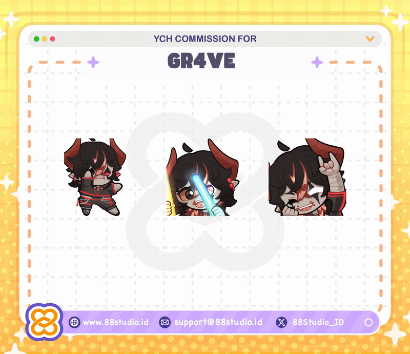 $75 || 3 Animated Emotes by 88 Studios