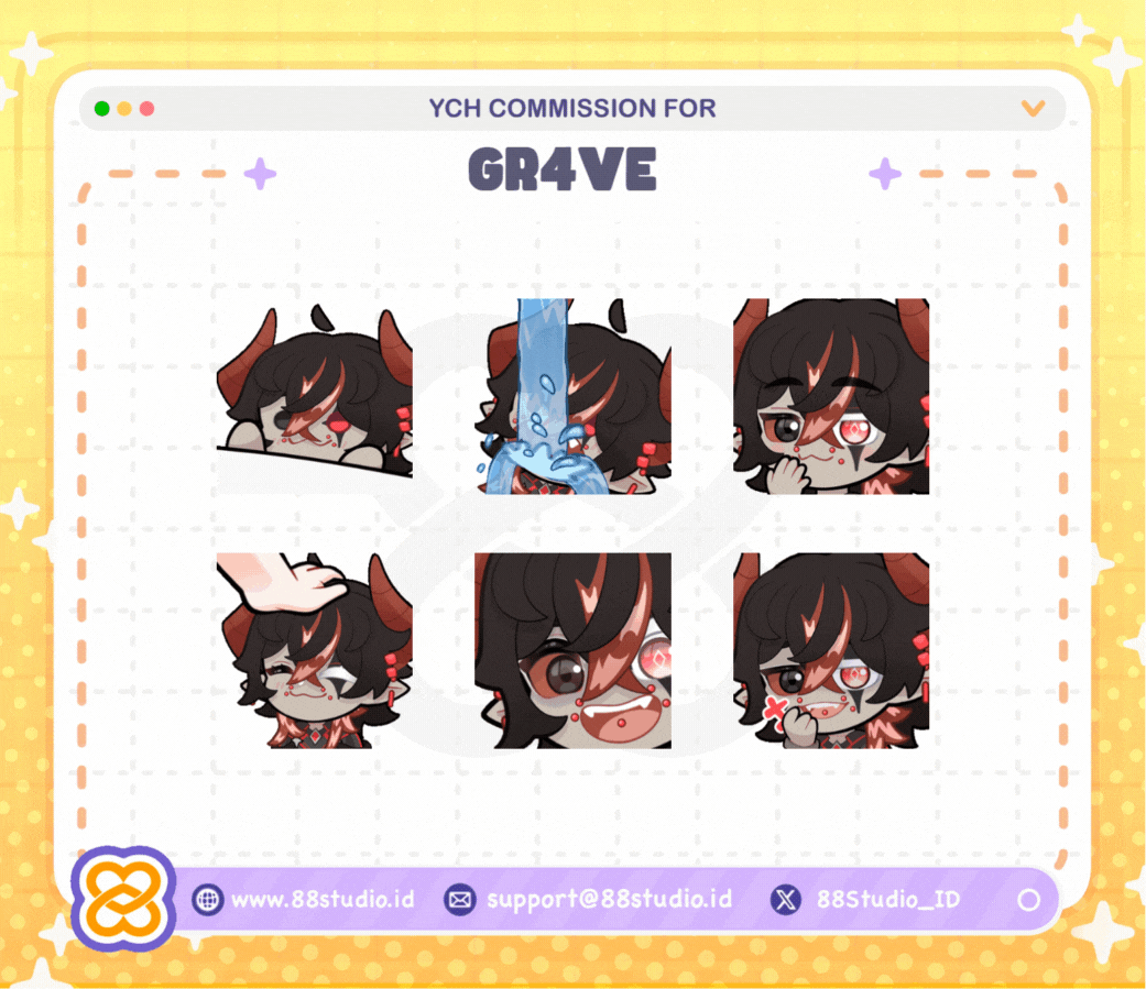 $150 || 6 Animated Emotes by 88 Studios